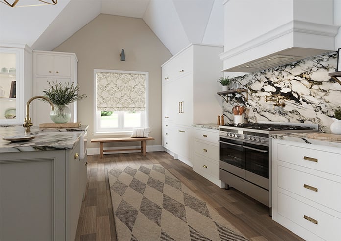 Laura Ashley Parterre, Natural - Twist&Fit Roman Blind - Image 7